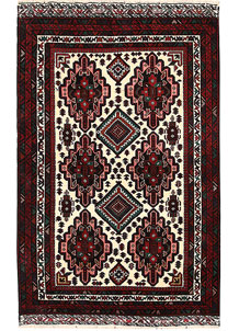 Blanched Almond Baluchi 3' 10 x 6' 3 - No. 64160