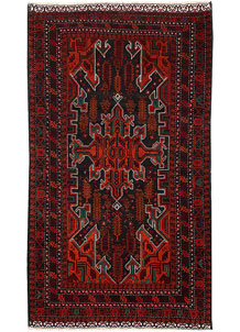 Multi Colored Baluchi 3' 8 x 6' 7 - No. 64161