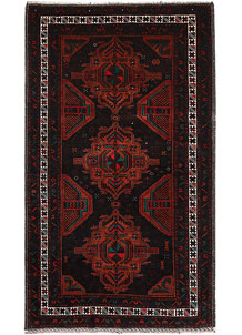 Black Baluchi 3' 10 x 6' 7 - No. 64164