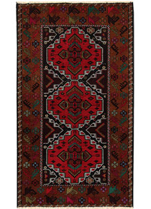Multi Colored Baluchi 3' 8 x 6' 6 - No. 64169