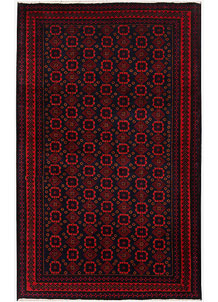 Dark Blue Baluchi 4' 1 x 6' 8 - No. 64175