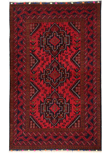 Firebrick Baluchi 3' 10 x 6' 1 - No. 64181