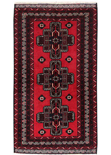 Firebrick Baluchi 3' x 5' 2 - No. 64188