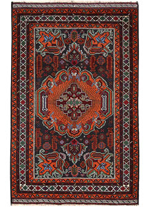 Multi Colored Baluchi 4' x 6' 3 - No. 64190