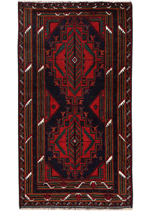 Dark Blue Baluchi 3' 7 x 6' 4 - No. 64192