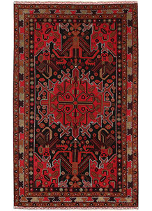 Black Baluchi 3' 7 x 6' - SKU 64194