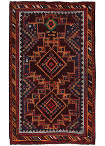 Multi Colored Baluchi 3' 11 x 6' 4 - No. 64195
