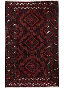 Dark Blue Baluchi 4' x 6' 4 - SKU 64214