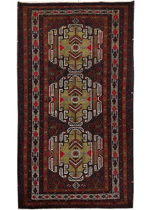 Multi Colored Baluchi 3' 7 x 6' 8 - SKU 64215
