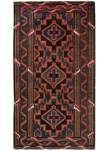 Dark Blue Baluchi 3' 7 x 6' 6 - No. 64219