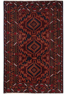 Dark Blue Baluchi 4' 2 x 6' 3 - No. 64224