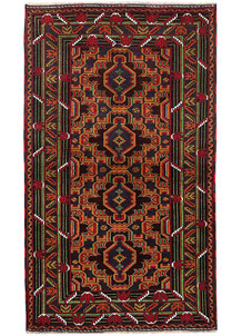 Dark Blue Baluchi 3' 10 x 6' 7 - No. 64244