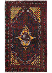Multi Colored Baluchi 3' 9 x 6' 5 - No. 64246