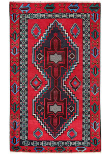 Red Baluchi 3' 6 x 5' 11 - No. 64251