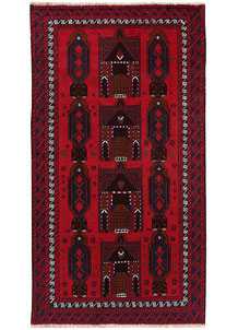 Firebrick Baluchi 3' 1 x 5' 10 - No. 64252