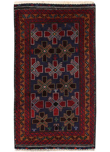 Dark Blue Baluchi 3' 7 x 6' 2 - No. 64257