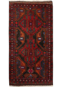 Multi Colored Baluchi 4' x 6' 5 - SKU 64288