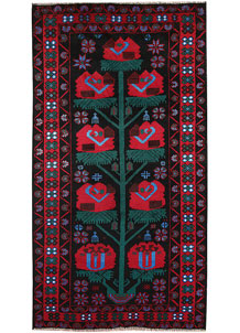 Black Baluchi 3' 4 x 6' 4 - No. 64313