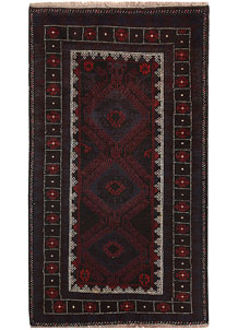 Multi Colored Baluchi 3' 5 x 6' - SKU 64319