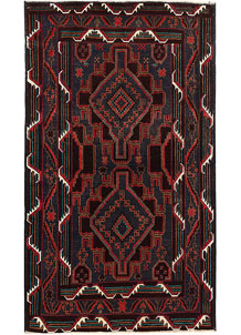 Light Slate Grey Baluchi 3' 6 x 5' 11 - SKU 64347