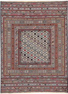 Multi Colored Mashwani 4' 6 x 6' - No. 64360