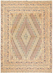 Peach Puff Mashwani 6' 7 x 9' 1 - No. 64415