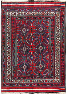 Firebrick Soumak 6' 7 x 9' 2 - No. 64425