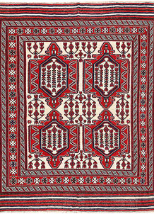 Blanched Almond Soumak 6' 9 x 8' 11 - No. 64427