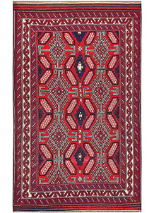 Red Soumak 5' 10 x 9' 6 - No. 64430
