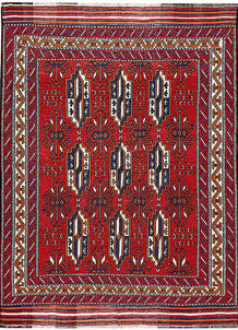 Firebrick Soumak 6' 5 x 8' 7 - No. 64431