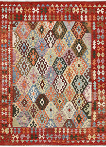 Multi Colored Kilim 6' 8 x 8' - SKU 64444