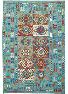 Multi Colored Kilim 6' 9 x 9' 11 - SKU 64449
