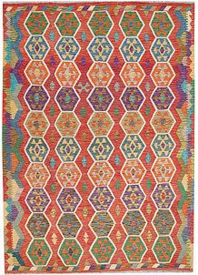 Multi Colored Kilim 7' x 9' 8 - SKU 64452