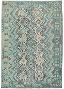 Multi Colored Kilim 6' 8 x 9' 8 - SKU 64461