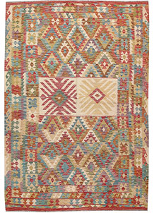 Multi Colored Kilim 6' 8 x 9' 8 - No. 64463