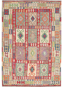 Multi Colored Kilim 6' 8 x 9' 9 - SKU 64466