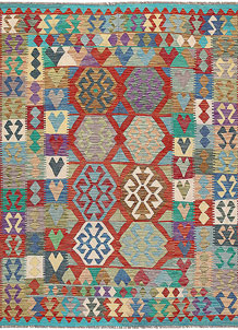 Multi Colored Kilim 6' 8 x 8' 2 - SKU 64472