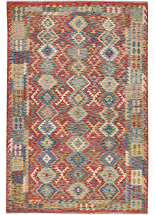 Multi Colored Kilim 6' 1 x 9' 1 - SKU 64477