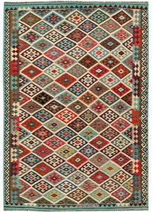 Multi Colored Kilim 6' 5 x 9' 9 - SKU 64487