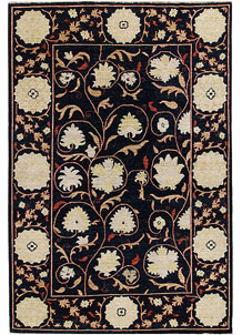 Dark Blue Ziegler 6' 5 x 9' 9 - No. 64579