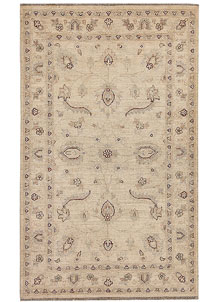 Blanched Almond Oushak 3' x 4' 11 - No. 64848