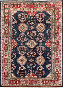 Dark Blue Kazak 5' 1 x 6' 11 - No. 64947