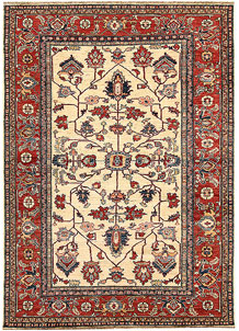 Blanched Almond Kazak 6' x 8' 4 - No. 64988