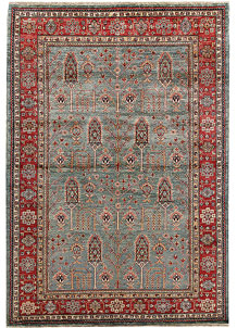 Cadet Blue Kazak 5' 4 x 7' 7 - No. 65020