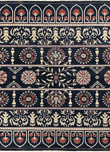 Midnight Blue Oushak 8' 10 x 11' 7 - SKU 65060