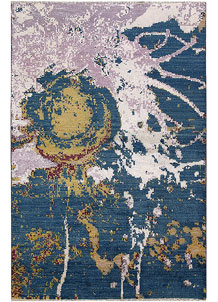 Multi Colored Abstract 4' 1 x 6' 3 - No. 65078