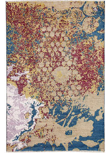 Multi Colored Abstract 4' x 6' 2 - No. 65079