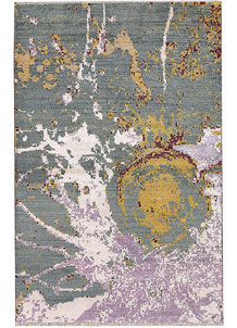 Multi Colored Abstract 4' 1 x 6' 4 - No. 65082