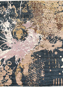 Multi Colored Abstract 7' 9 x 9' 9 - No. 65152