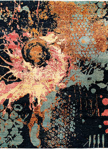 Multi Colored Abstract 7' 10 x 9' 11 - SKU 65174